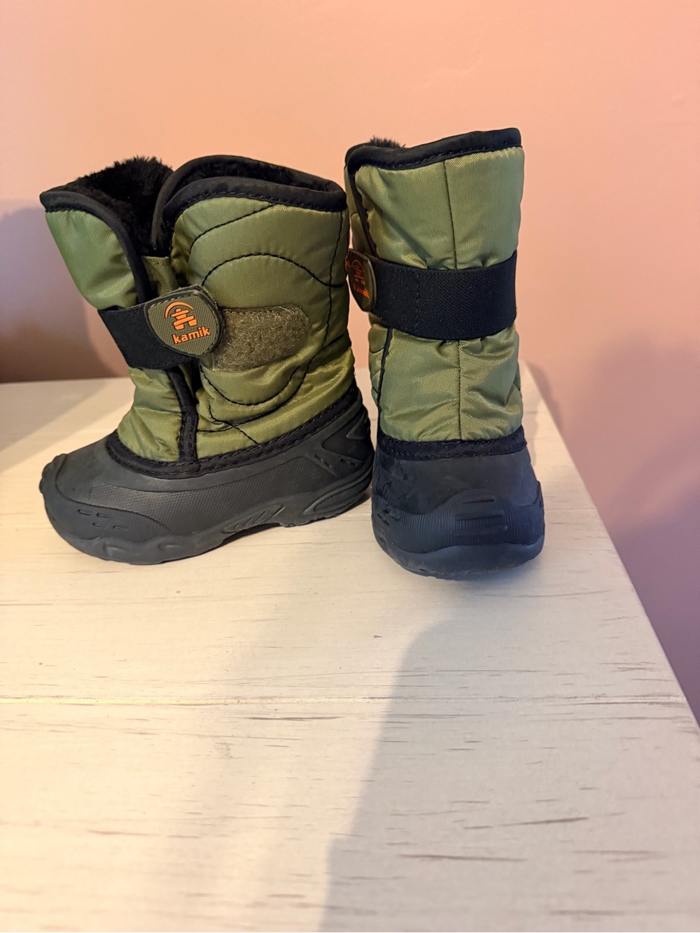 Kamik Kids Olive Green and Black Winter Boots